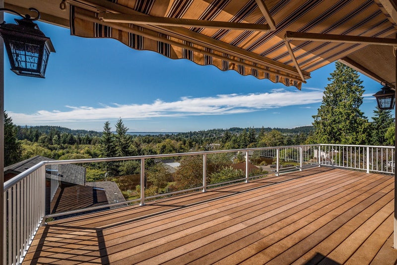 View of Bellingham from deck of Samish neighborhood house