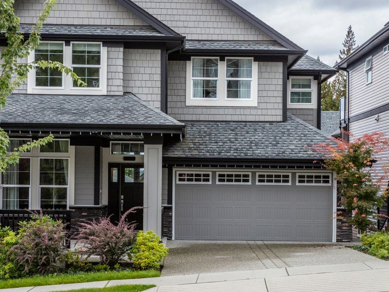 Exterior of modern new construction home, typical of Galbraith